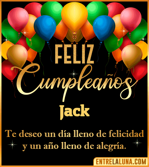 Mensajes de cumpleaños Jack