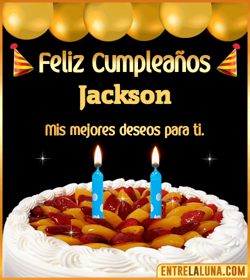 Gif de pastel de Cumpleaños Jackson