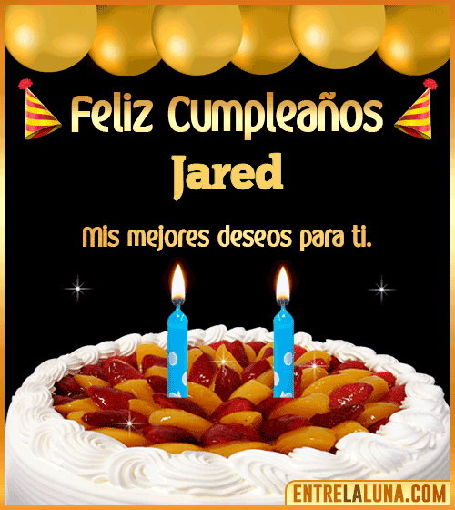 Gif de pastel de Cumpleaños Jared
