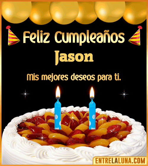 Gif de pastel de Cumpleaños Jason