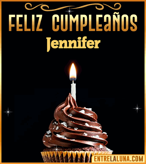 Gif Animado de Feliz Cumpleaños Jennifer