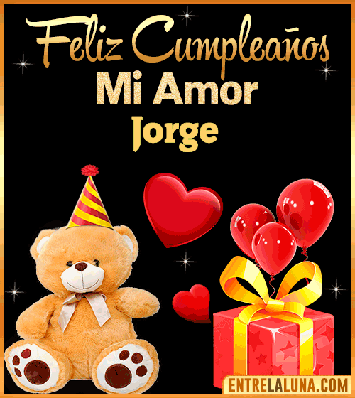 Gif Feliz Cumpleaños mi Amor Jorge