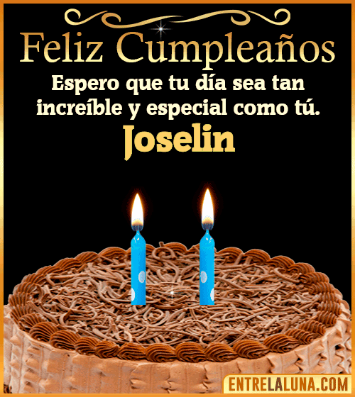 Gif de pastel de Feliz Cumpleaños Joselin