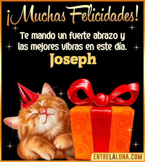 Muchas felicidades en tu Cumpleaños Joseph