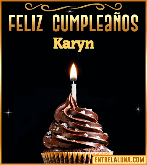 Gif Animado de Feliz Cumpleaños Karyn