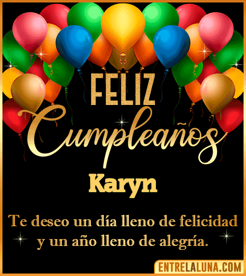 Mensajes de cumpleaños Karyn