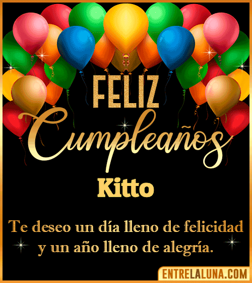Mensajes de cumpleaños Kitto