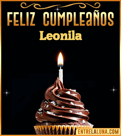 Gif Animado de Feliz Cumpleaños Leonila