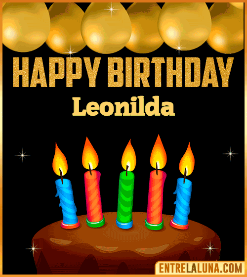 Happy Birthday gif Leonilda