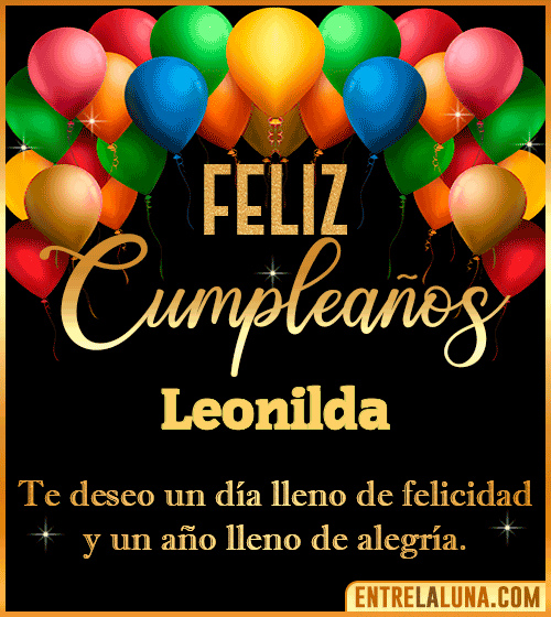 Mensajes de cumpleaños Leonilda