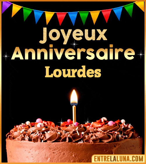 GIF Joyeux Anniversaire Lourdes