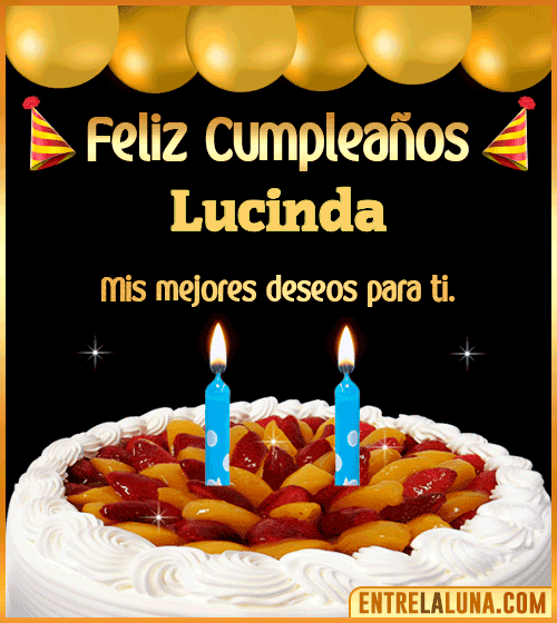 Gif de pastel de Cumpleaños Lucinda