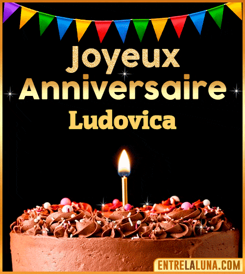 GIF Joyeux Anniversaire Ludovica