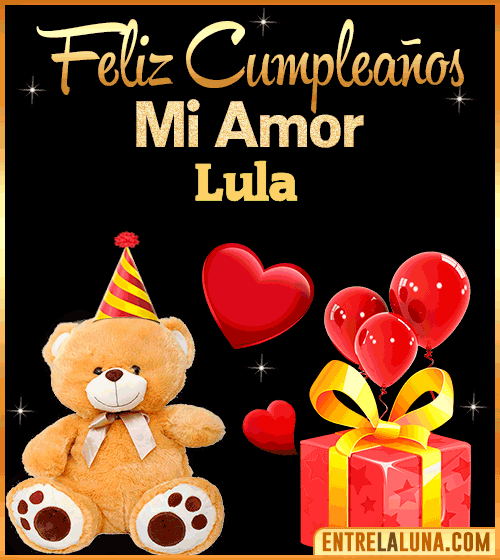 Gif Feliz Cumpleaños mi Amor Lula