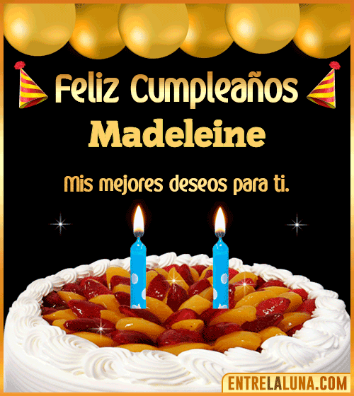 Gif de pastel de Cumpleaños Madeleine