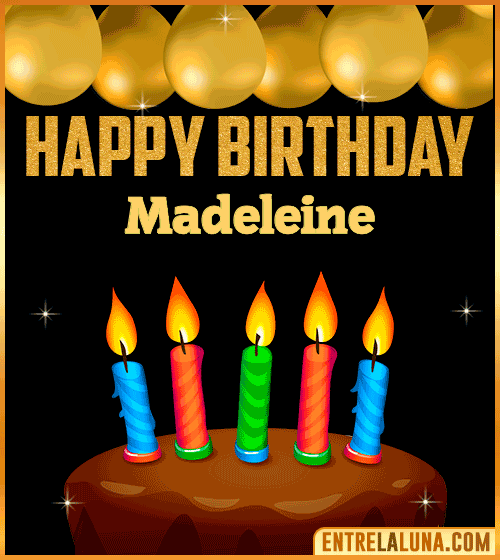 Happy Birthday gif Madeleine
