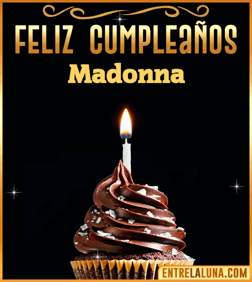 Gif Animado de Feliz Cumpleaños Madonna