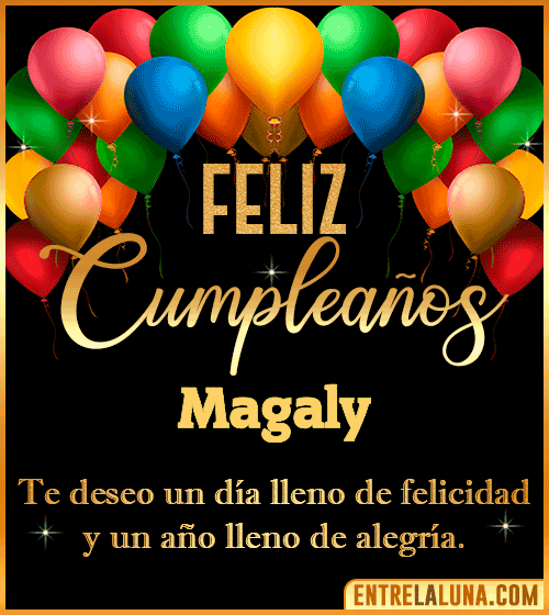 Mensajes de cumpleaños Magaly