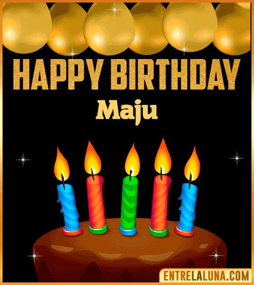 Happy Birthday gif Maju