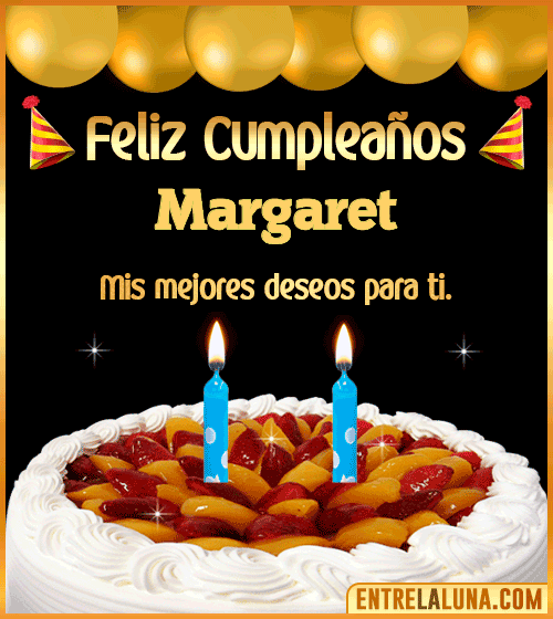 Gif de pastel de Cumpleaños Margaret