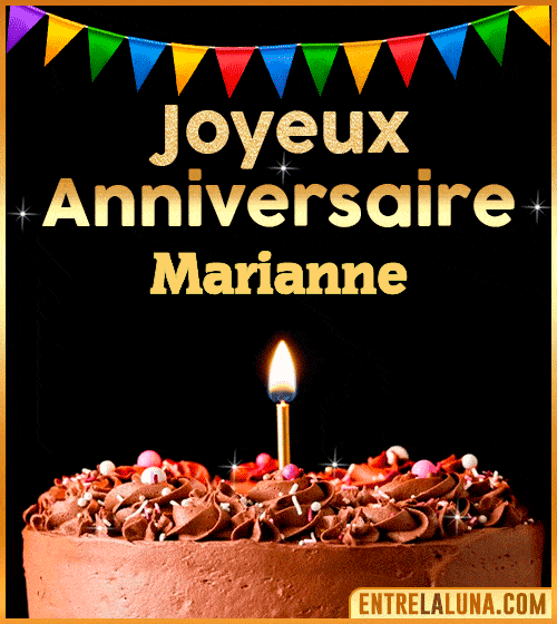 GIF Joyeux Anniversaire Marianne