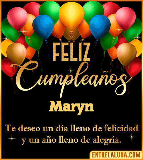 Mensajes de cumpleaños Maryn