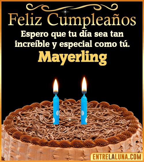 Gif de pastel de Feliz Cumpleaños Mayerling