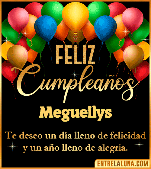 Mensajes de cumpleaños Megueilys