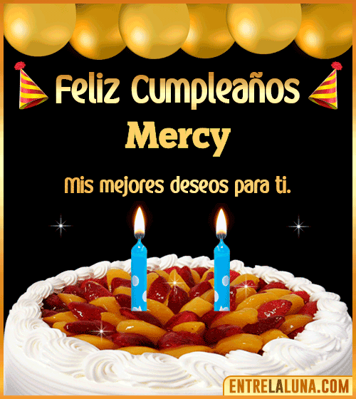 Gif de pastel de Cumpleaños Mercy