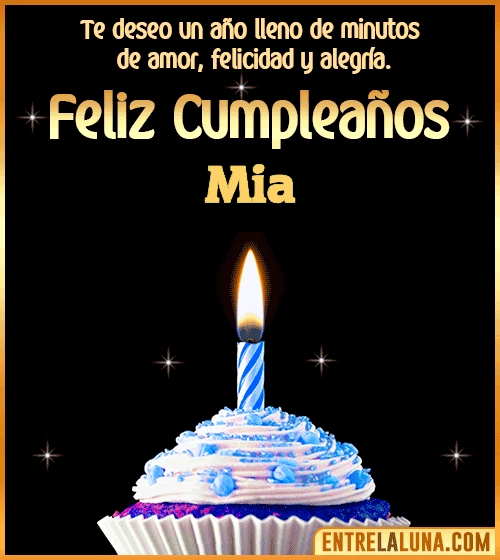 Te deseo Feliz Cumpleaños Mia