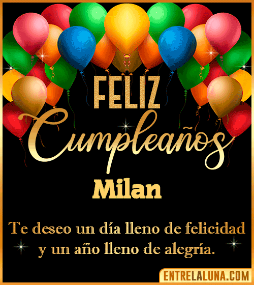 Mensajes de cumpleaños Milan