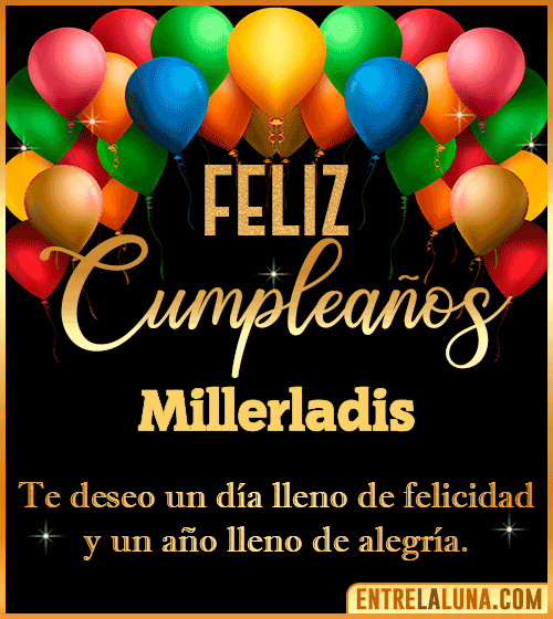 Mensajes de cumpleaños Millerladis