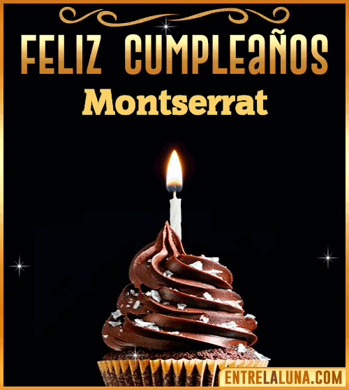 Gif Animado de Feliz Cumpleaños Montserrat
