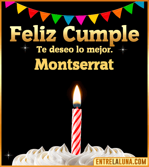 Gif Feliz Cumple Montserrat