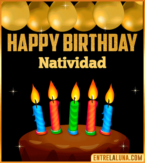 Happy Birthday gif Natividad