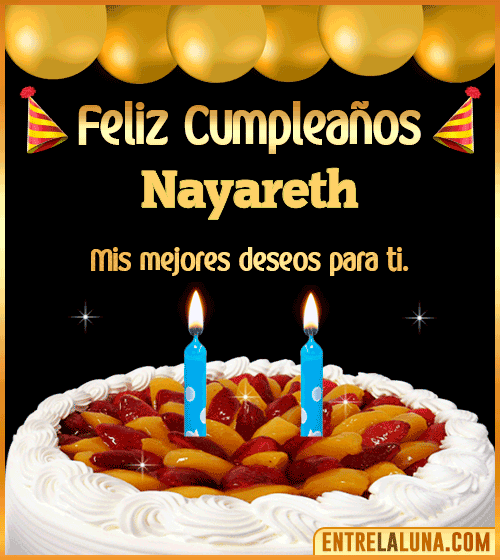 Gif de pastel de Cumpleaños Nayareth