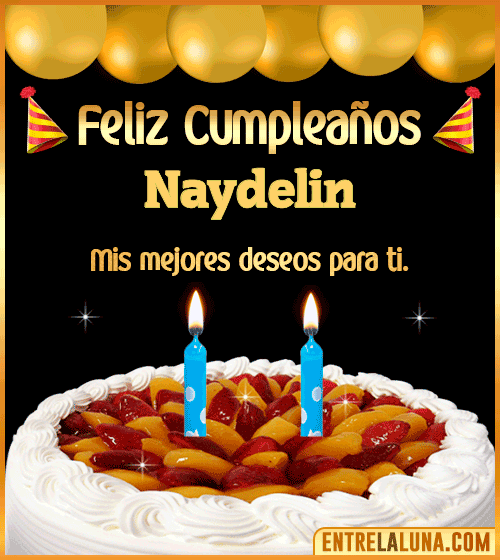 Gif de pastel de Cumpleaños Naydelin