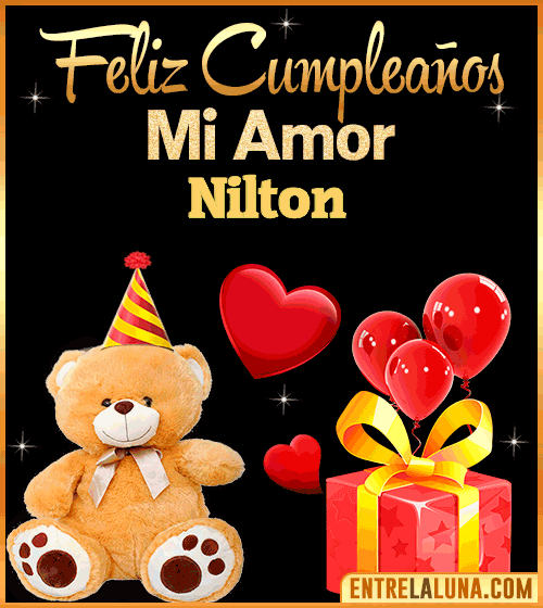 Gif Feliz Cumpleaños mi Amor Nilton