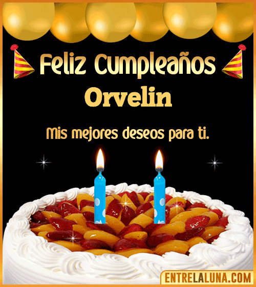Gif de pastel de Cumpleaños Orvelin