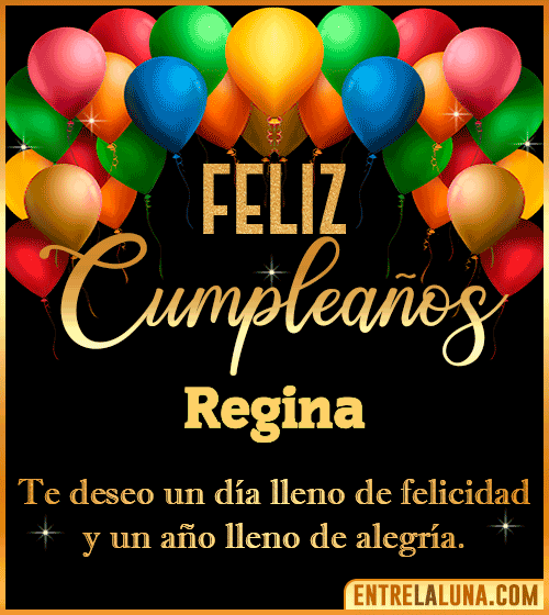 Mensajes de cumpleaños Regina