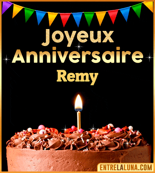 GIF Joyeux Anniversaire Remy