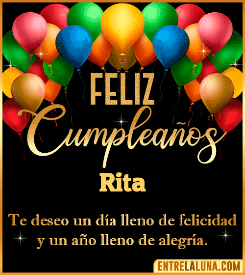 Mensajes de cumpleaños Rita