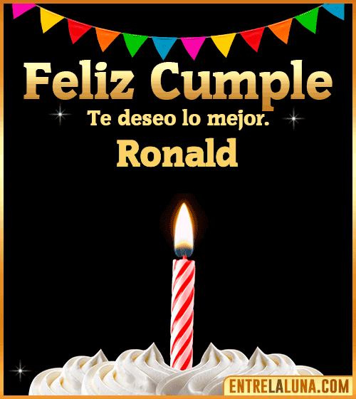 Gif Feliz Cumple Ronald