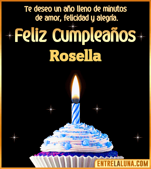 Te deseo Feliz Cumpleaños Rosella