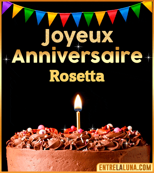 GIF Joyeux Anniversaire Rosetta