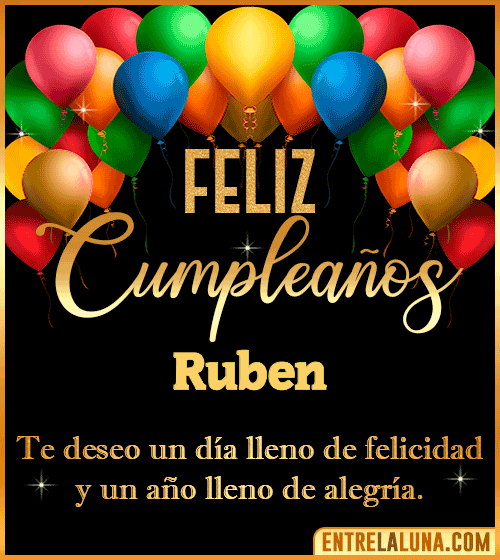 Mensajes de cumpleaños Ruben