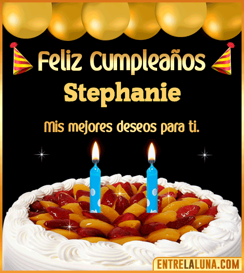 Gif de pastel de Cumpleaños Stephanie