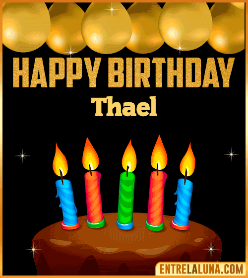 Happy Birthday gif Thael