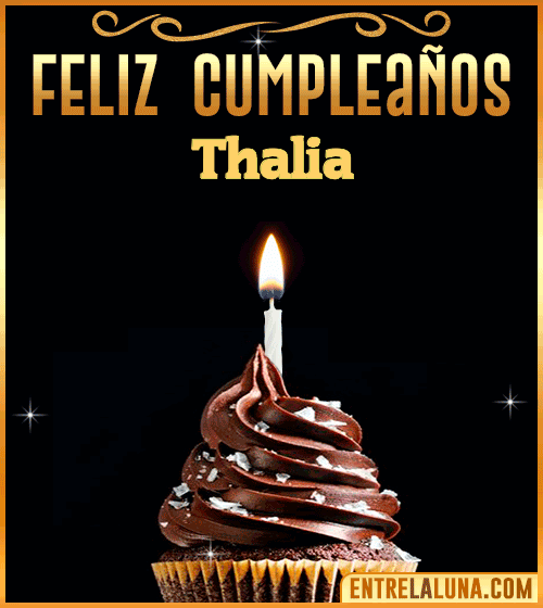 Gif Animado de Feliz Cumpleaños Thalia