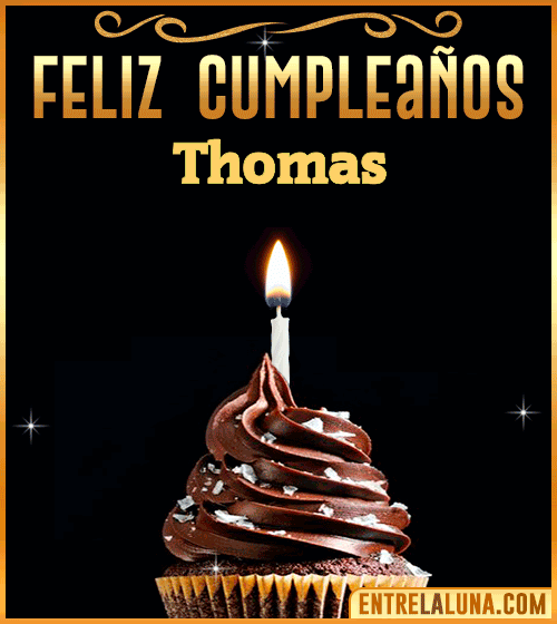 Gif Animado de Feliz Cumpleaños Thomas